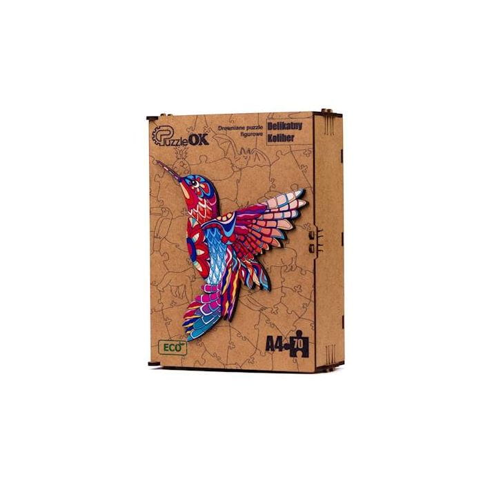 Puzzle drewniane Eco 69 Magiczna sowa A4