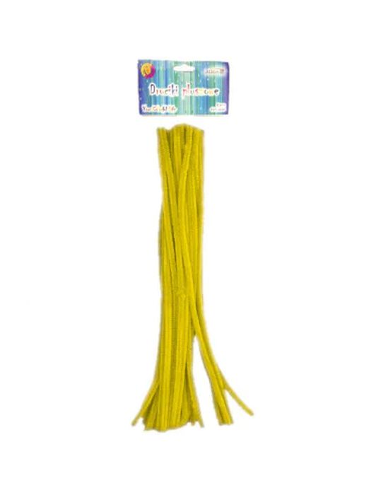 DRUCIKI PLUSZOWE ZÓŁTE DŁ 30CM 40Sszt w opakowaniu