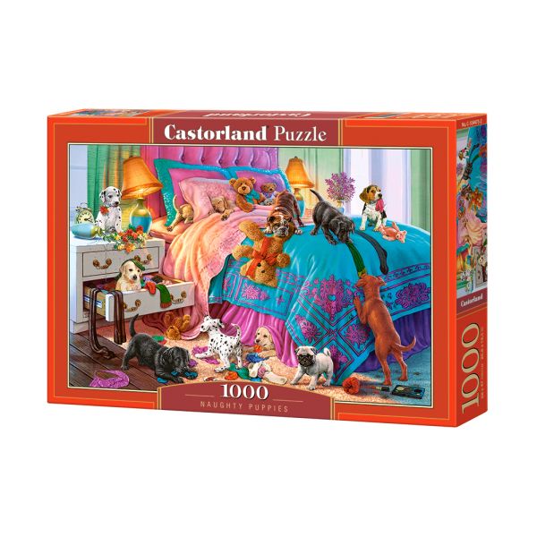 Castorland Puzzle 1000 el. C-104475-2 Naughty Puppies