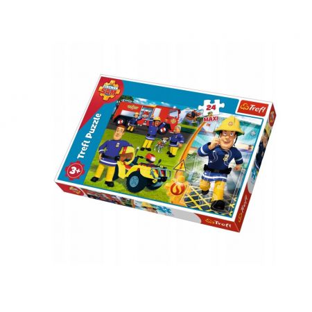 Puzzle 24 el. Maxi Dzielny Strażak Sam Trefl