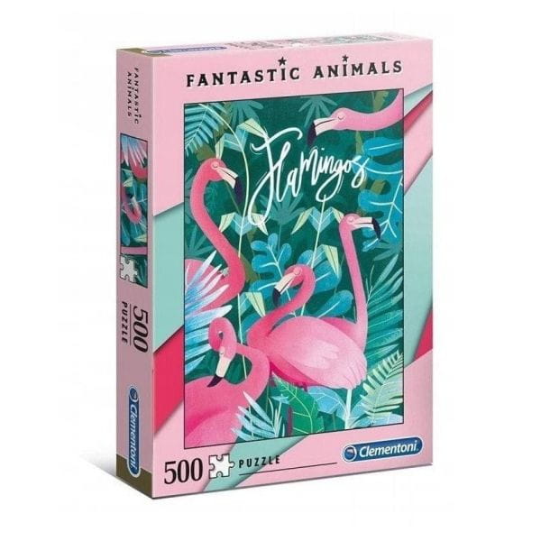 PUZZLE 500 EL FANTASTIC ANIMALS Flamingo