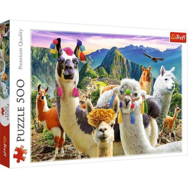 Trefl: Puzzle 500el. Lamy w górach