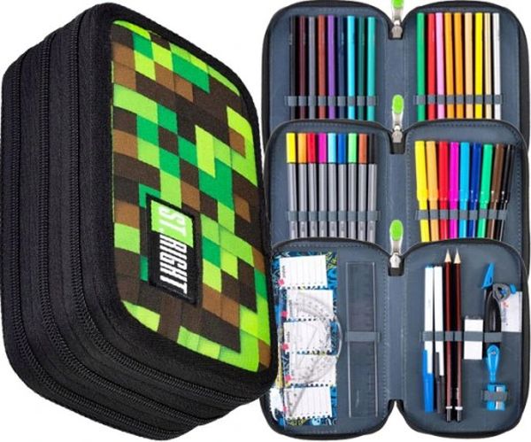 Piórnik potrójny z wyposażeniem STRIGHT PC-05 MASTER GAMER