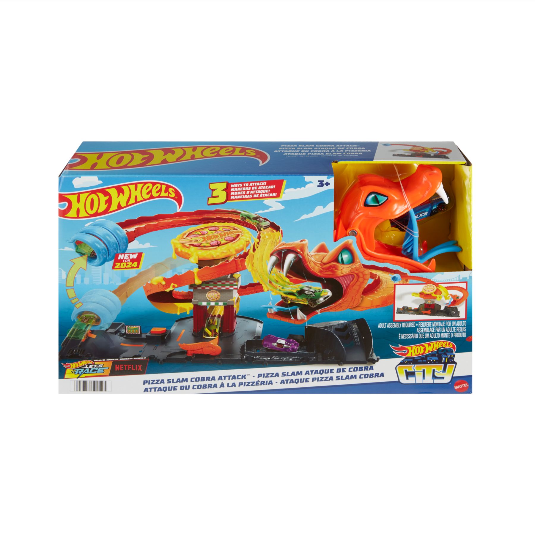 Hot Wheels City Odjazdowa Pizza – Atak Kobry Zestaw HTN81 PUD2