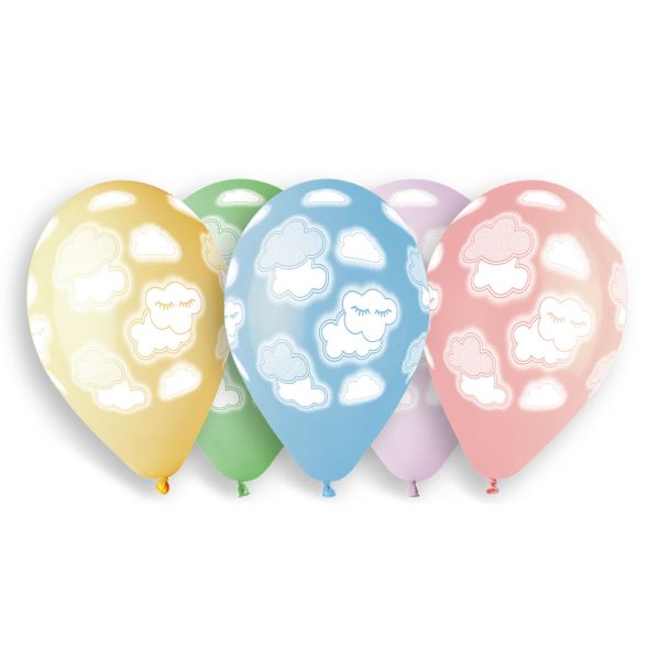 Balony Premium Hel Chmurki, 13"/ 5 sztuk
