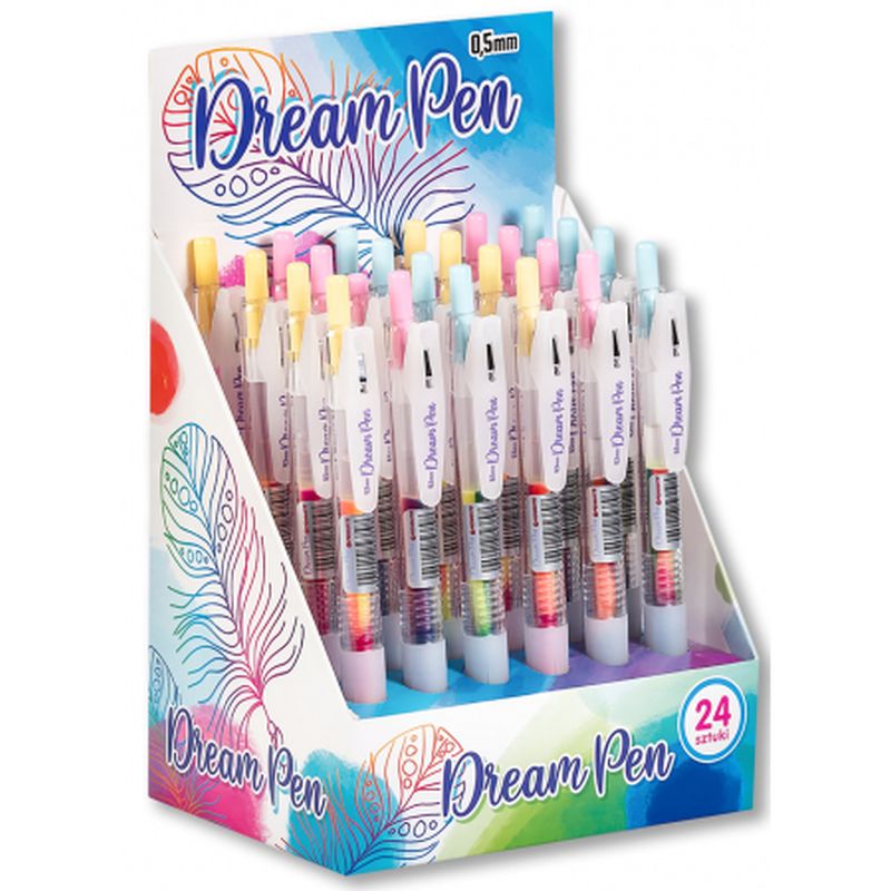 Długopis NEONOWY DREAM PEN display 24 sztuki