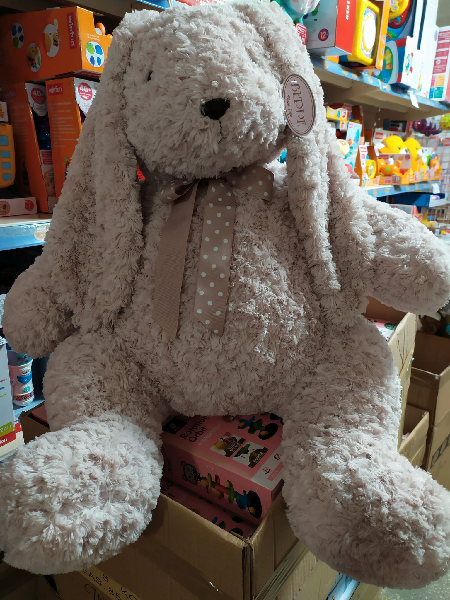 Beppe Królik Siedzący Różowy 60cm