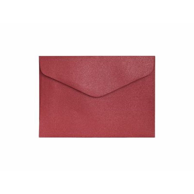 KOPERTA c6 10SZT PEARL CZERW