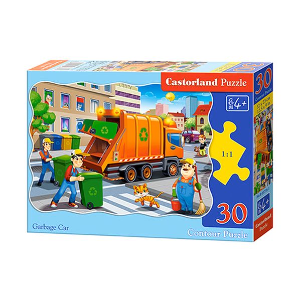 Castorland Puzzle 30 el. B-03778-1 Garbage Car
