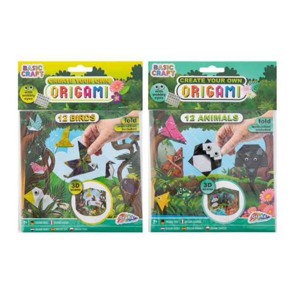 STWÓRZ WŁASNE ORIGAMI 12X2 +24 CHWIEJNE OCZY