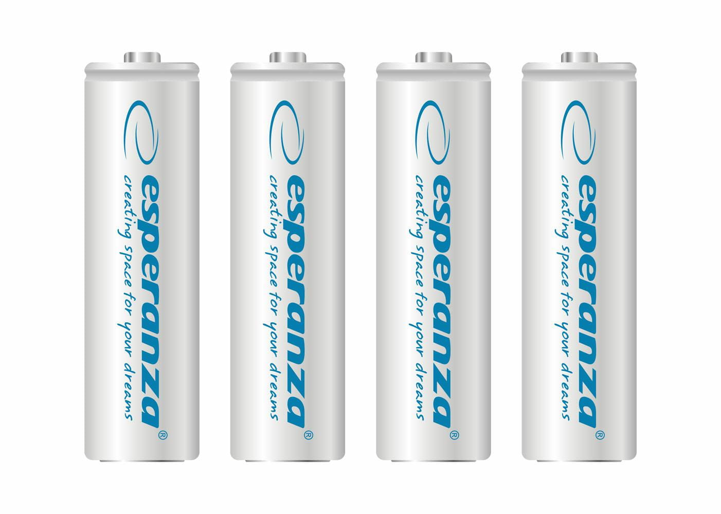 ESPERANZA Akumulator R6 AA op-4 2000mAh EZA104W BIAŁE - Henryx24