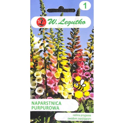 1 szt, Naparstnica purpurowa Foxy, mix - Nasiona: Ilość w opakowaniu: 0.5 g