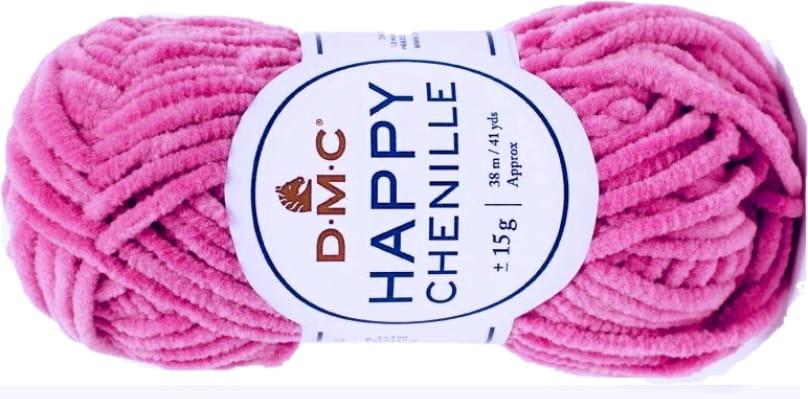 WŁÓCZKA HAPPY CHENILLE DMC kol. 24 ciemny różowy