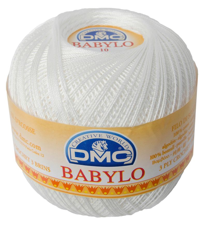 DMC babylo 10 kol. BLANC biały 100gr / 533mb