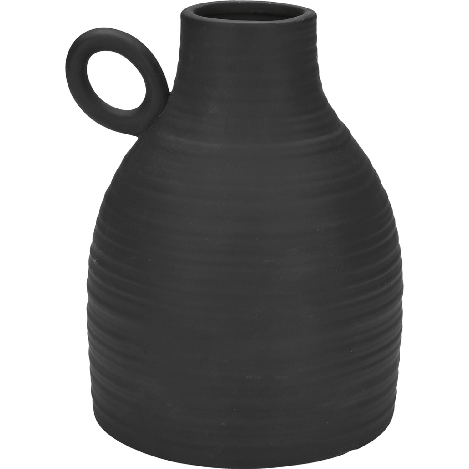 Waza Kamionka czarna wys. 16,5 cm