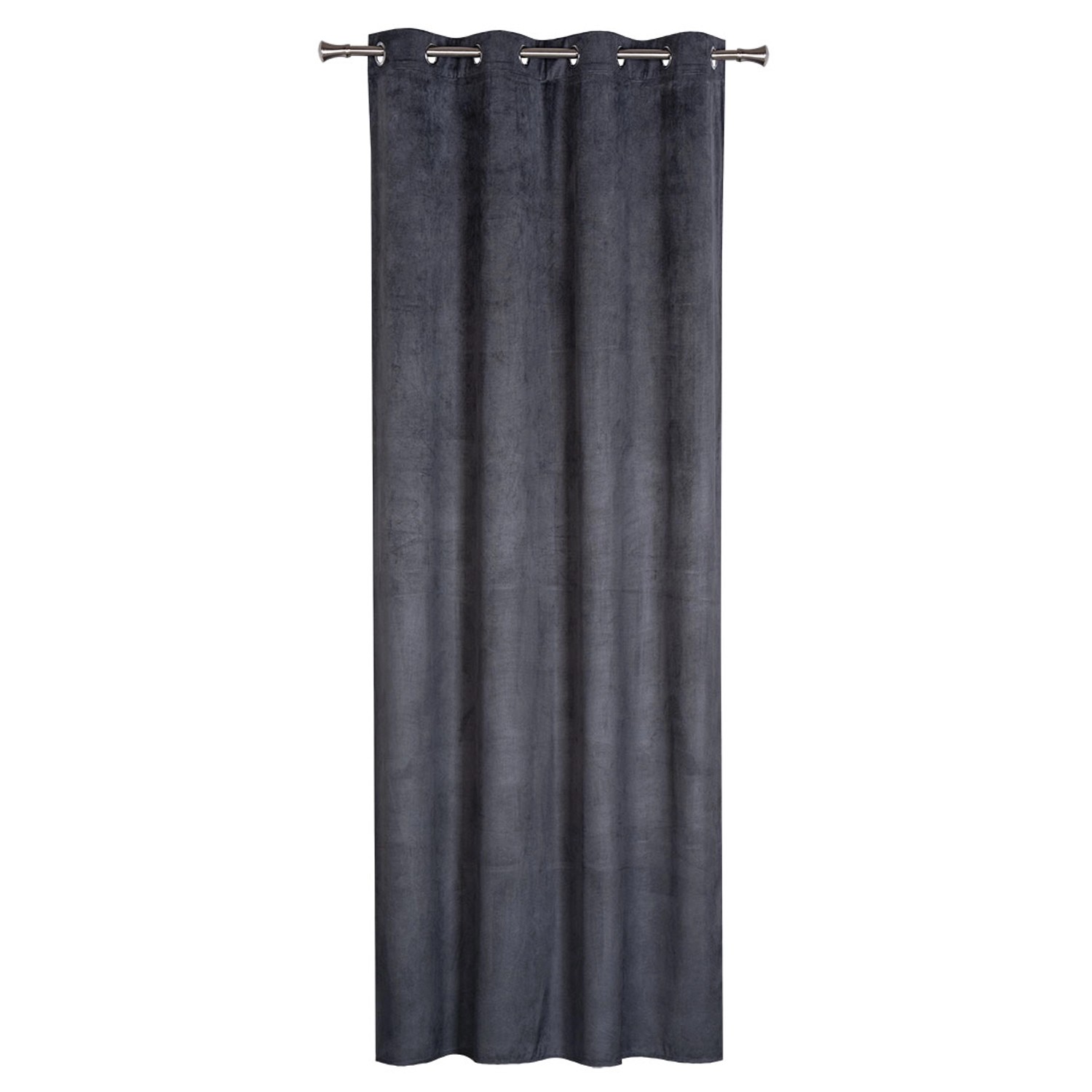 Zasłona GRATER na przelotkach 140 cm x 260 cm ciemnoszara