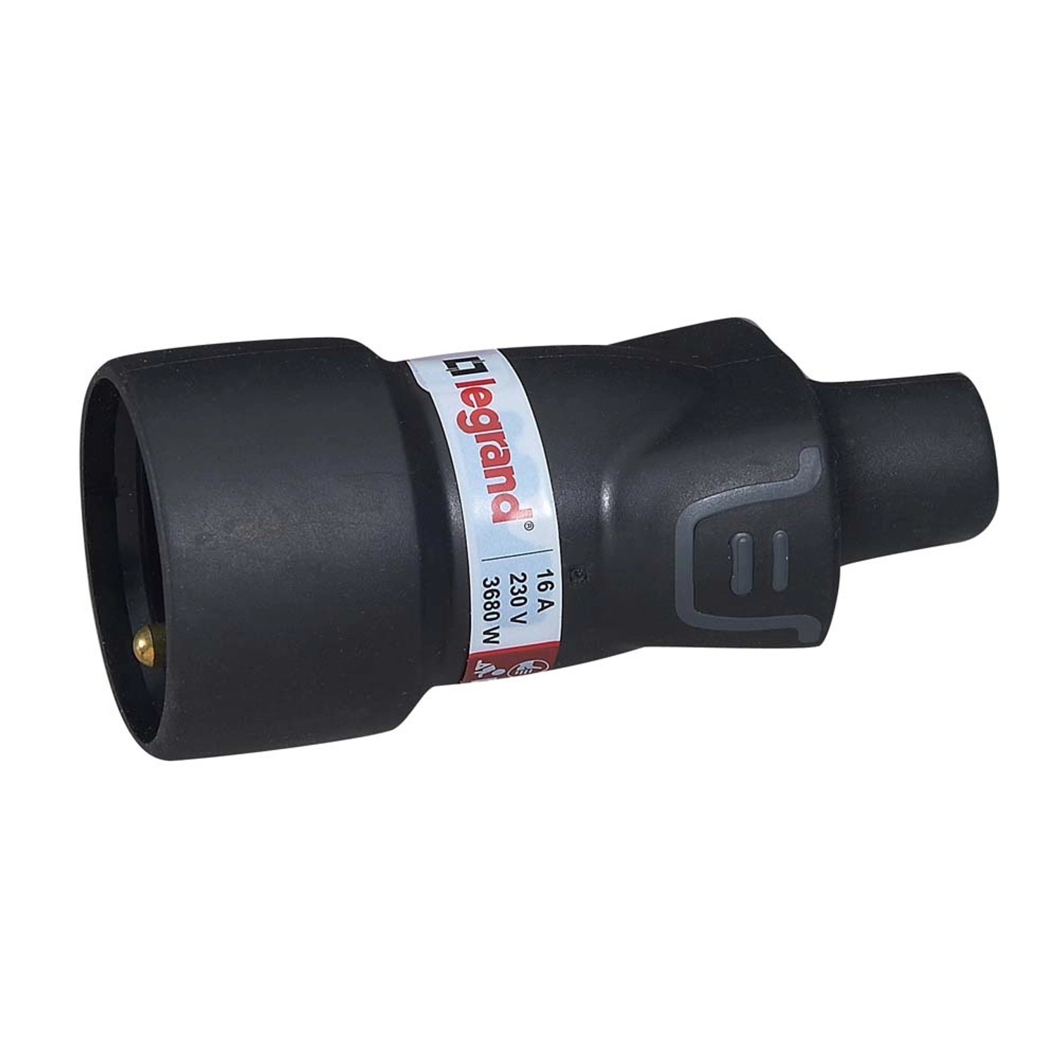 Legrand Gniazdo gumowe 2P+Z 16 A czarne
