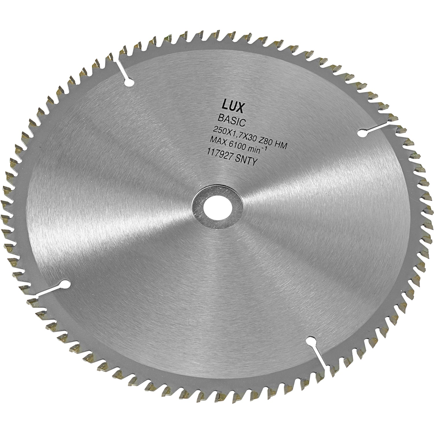 LUX Tarcza zębata HM 250 x 30 mm 80 zębów