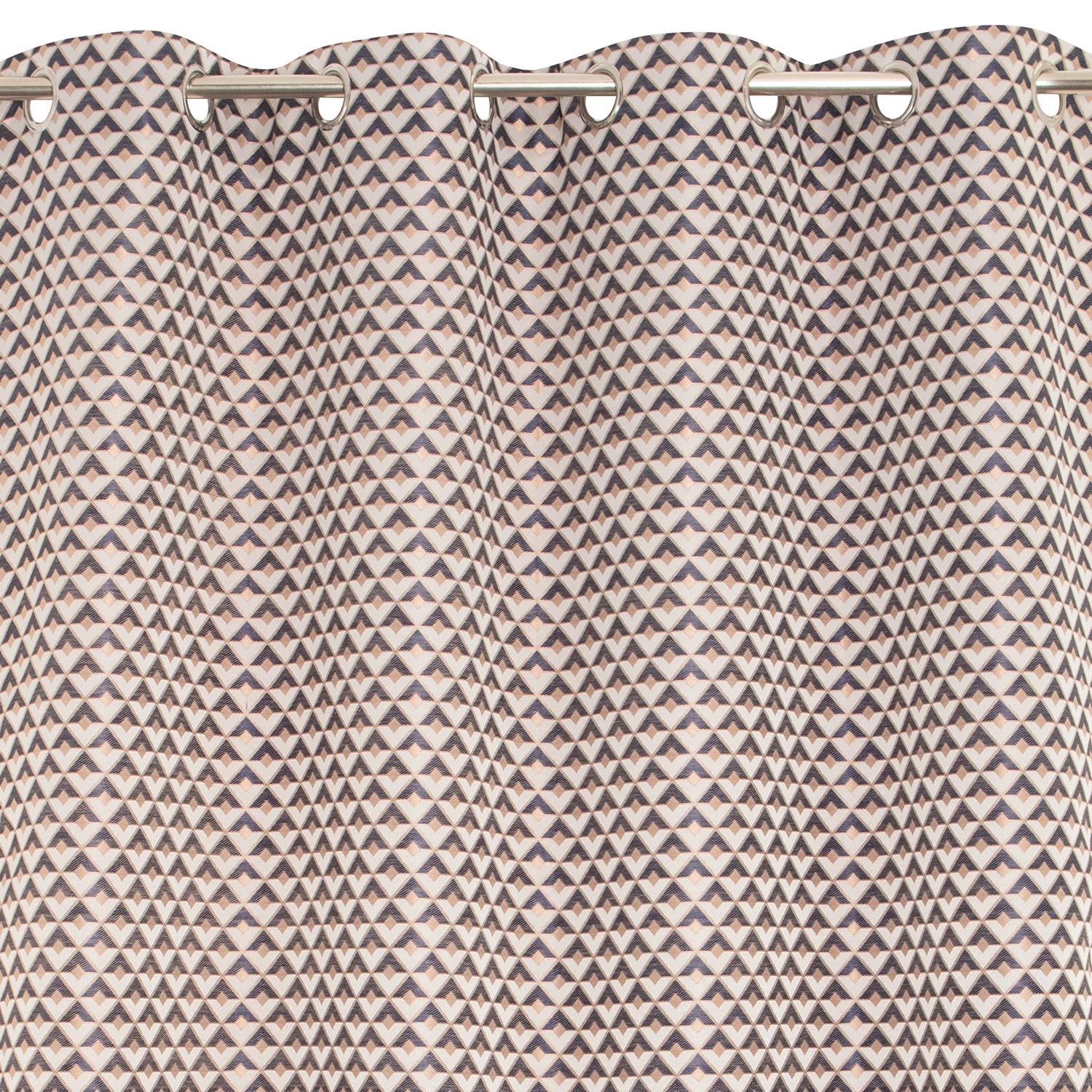 Zasłona KAPRIA na przelotkach 140 cm x 260 cm różowo-niebieska