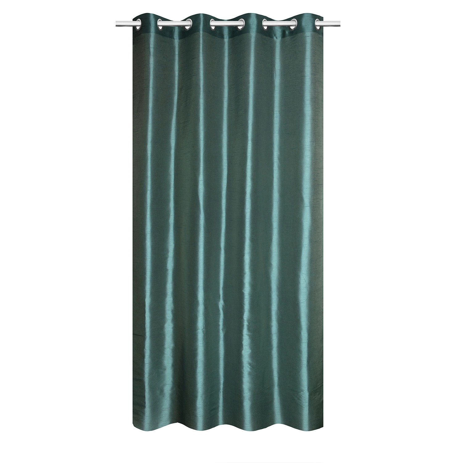 Zasłona SATINE na przelotkach 140 cm x 260 cm morska