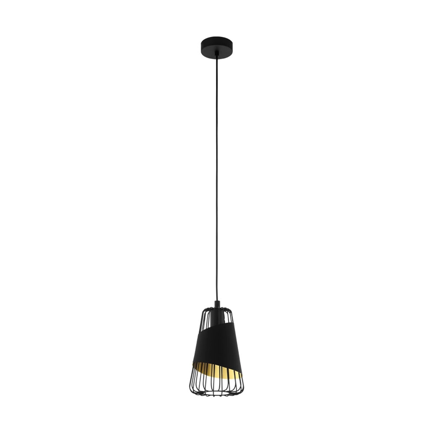 Eglo Lampa wisząca AUSTELL czarna śr.16,5cm E27