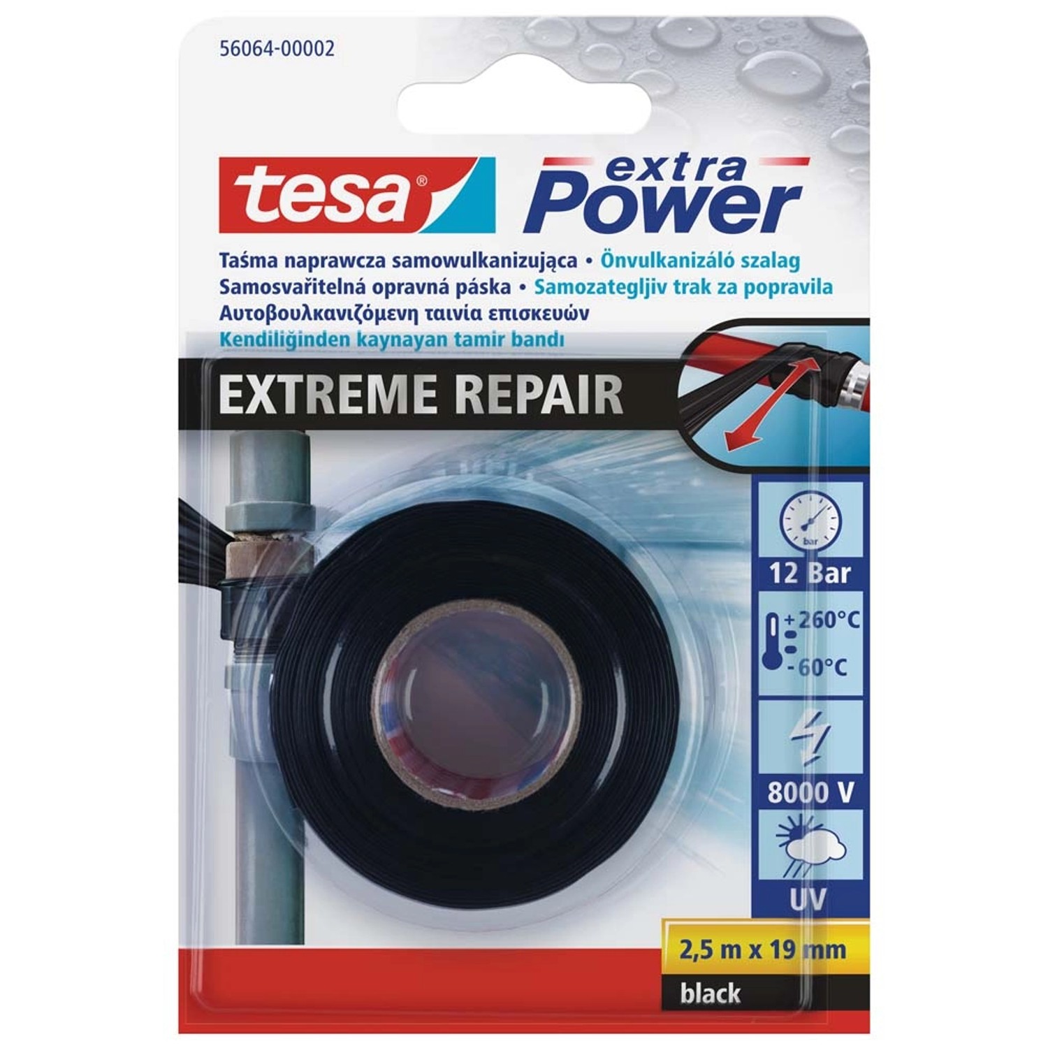 Tesa Taśma samowulkanizująca Extrene silikonowa 19 mm x 2,5 m