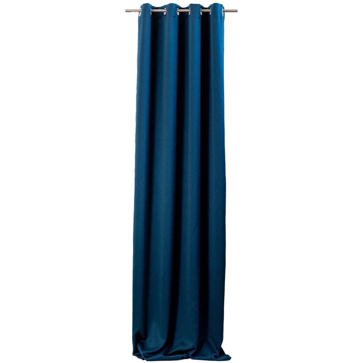 Zasłona RADIANT CHIC na przelotkach 140 x 270 cm granatowa