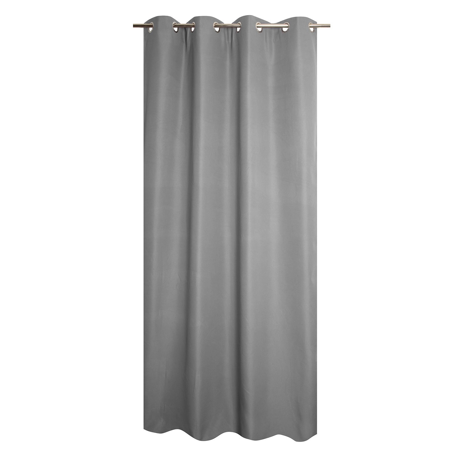 Zasłona MUST THERMIQUE na przelotkach 138 cm x 260 cm jasnoszara