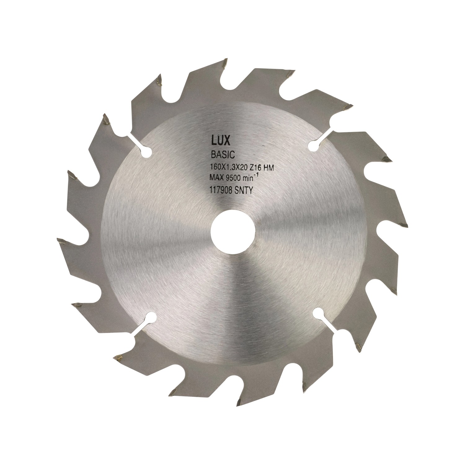 LUX Tarcza zębata HM 160 mm x 20 mm 16 zębów