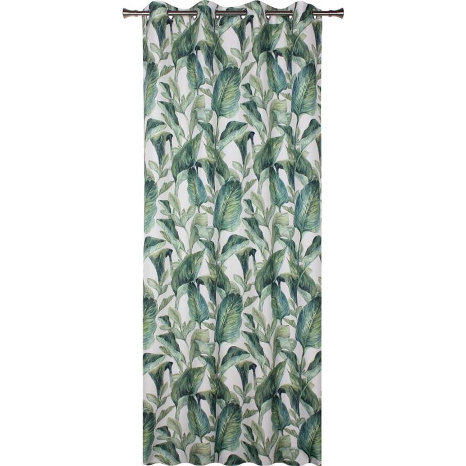Zasłona CALATEA na przelotkach 140 cm x 250 cm zielona