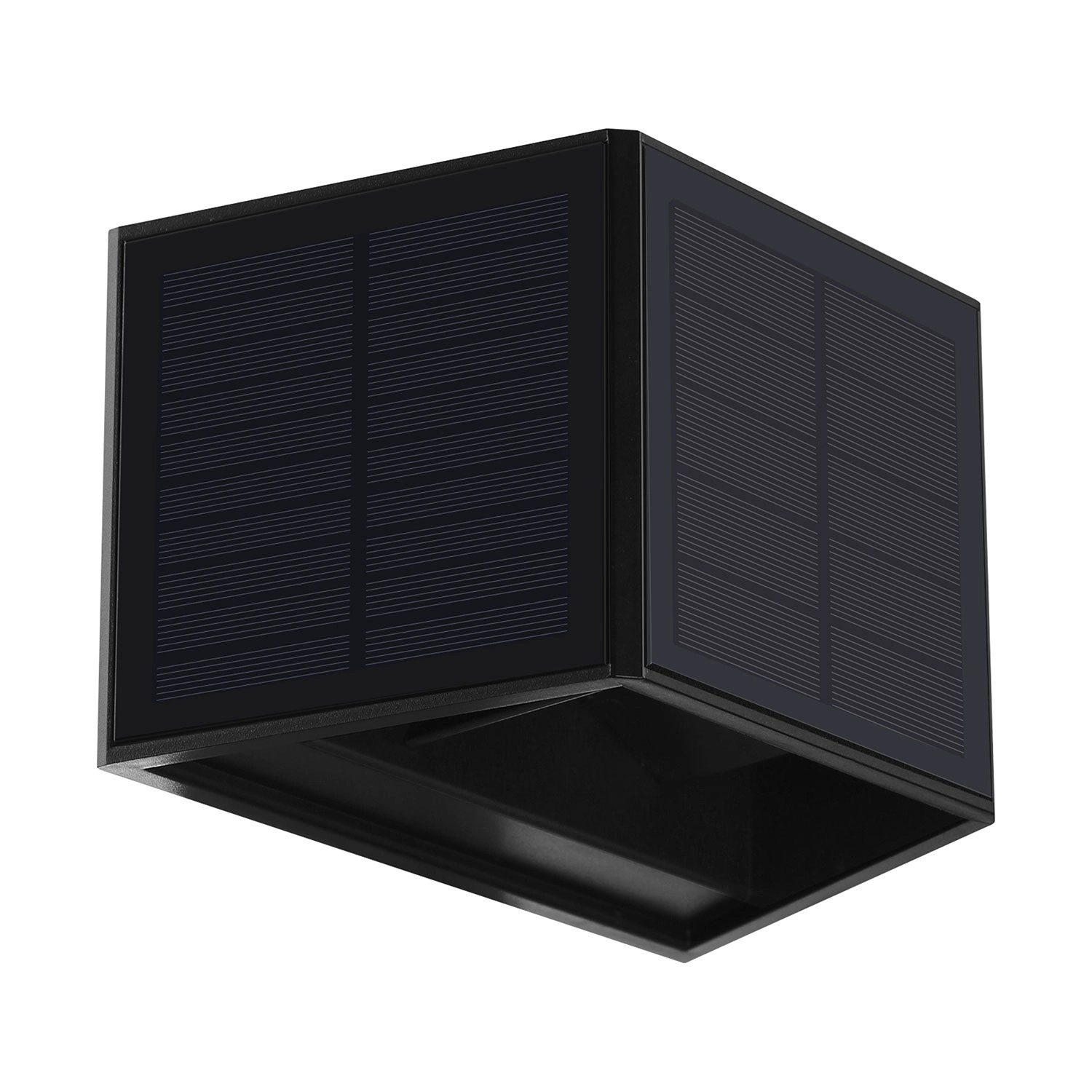 Eko-Light Kinkiet solarny Wings 2W 3000K 50Im IP54 czarna