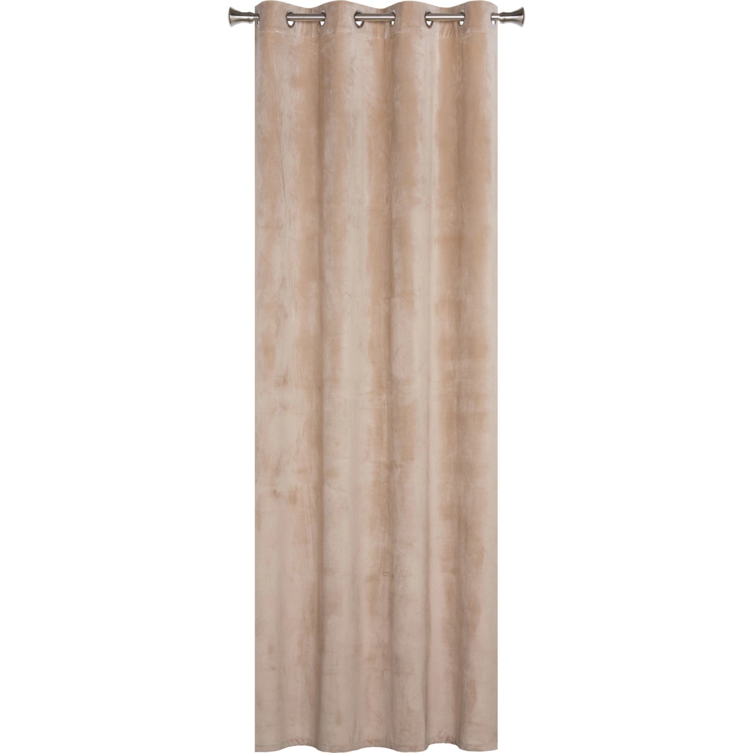 Zasłona VELVET na przelotkach 140 cm x 260 cm beżowa