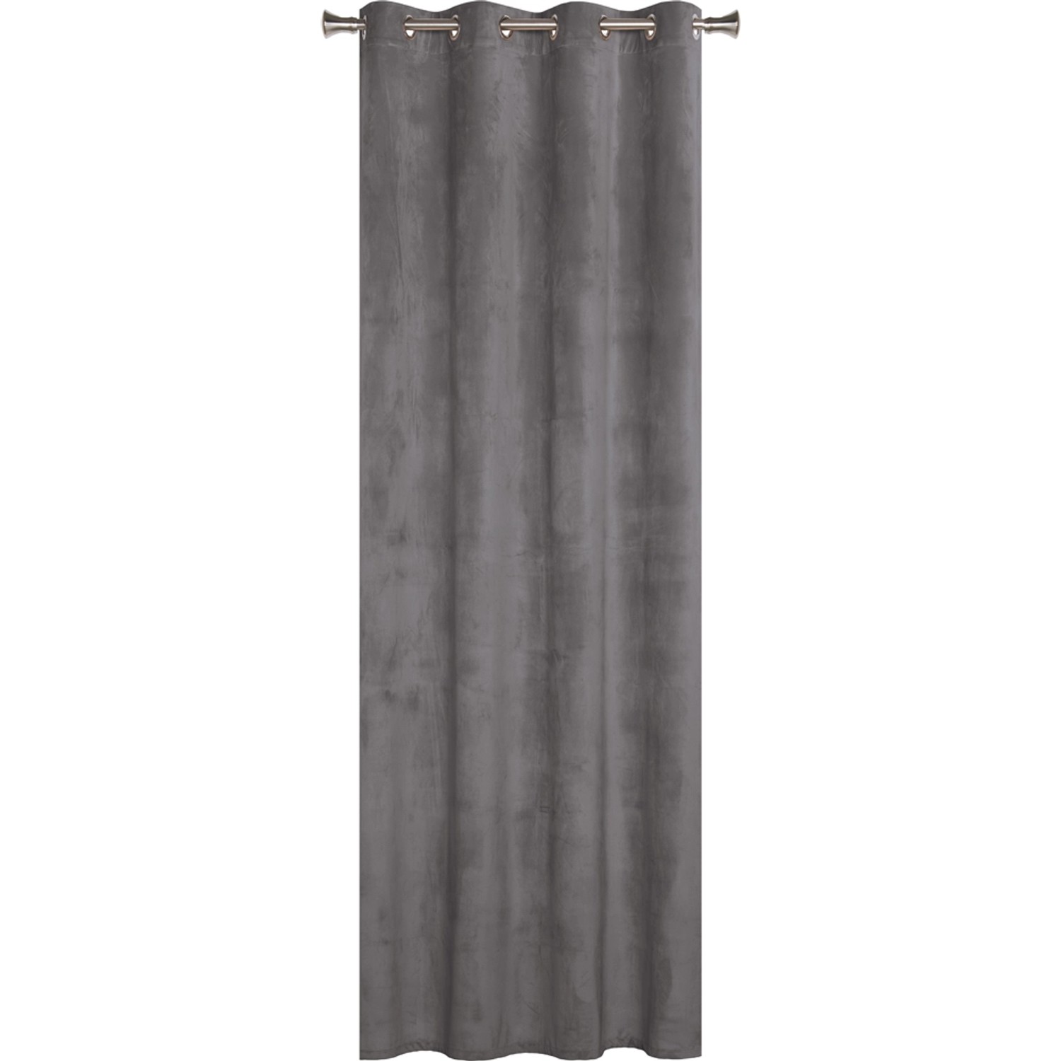 Zasłona VELVET na przelotkach 140 x 260 cm szara
