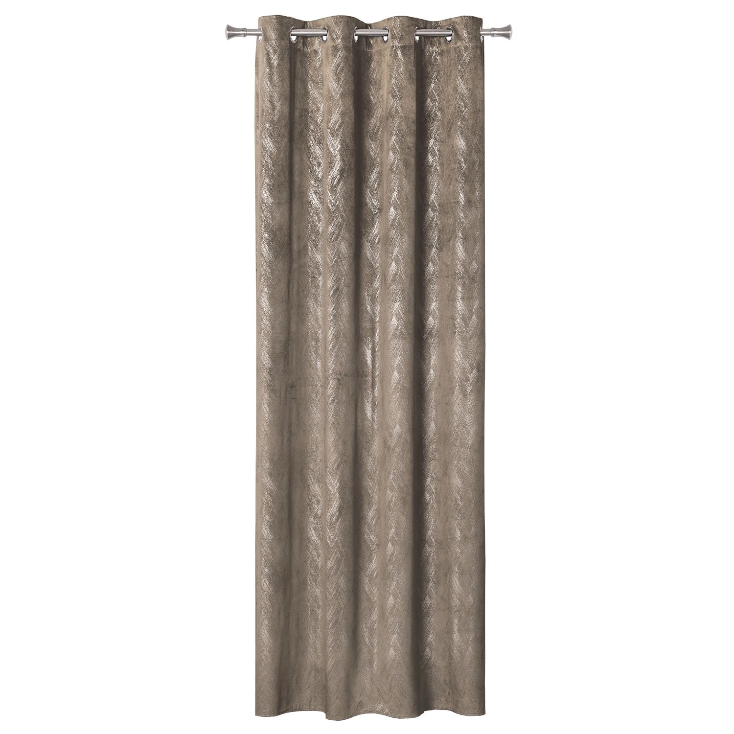 Zasłona DUBAI na przelotkach 140 cm x 260 cm taupe