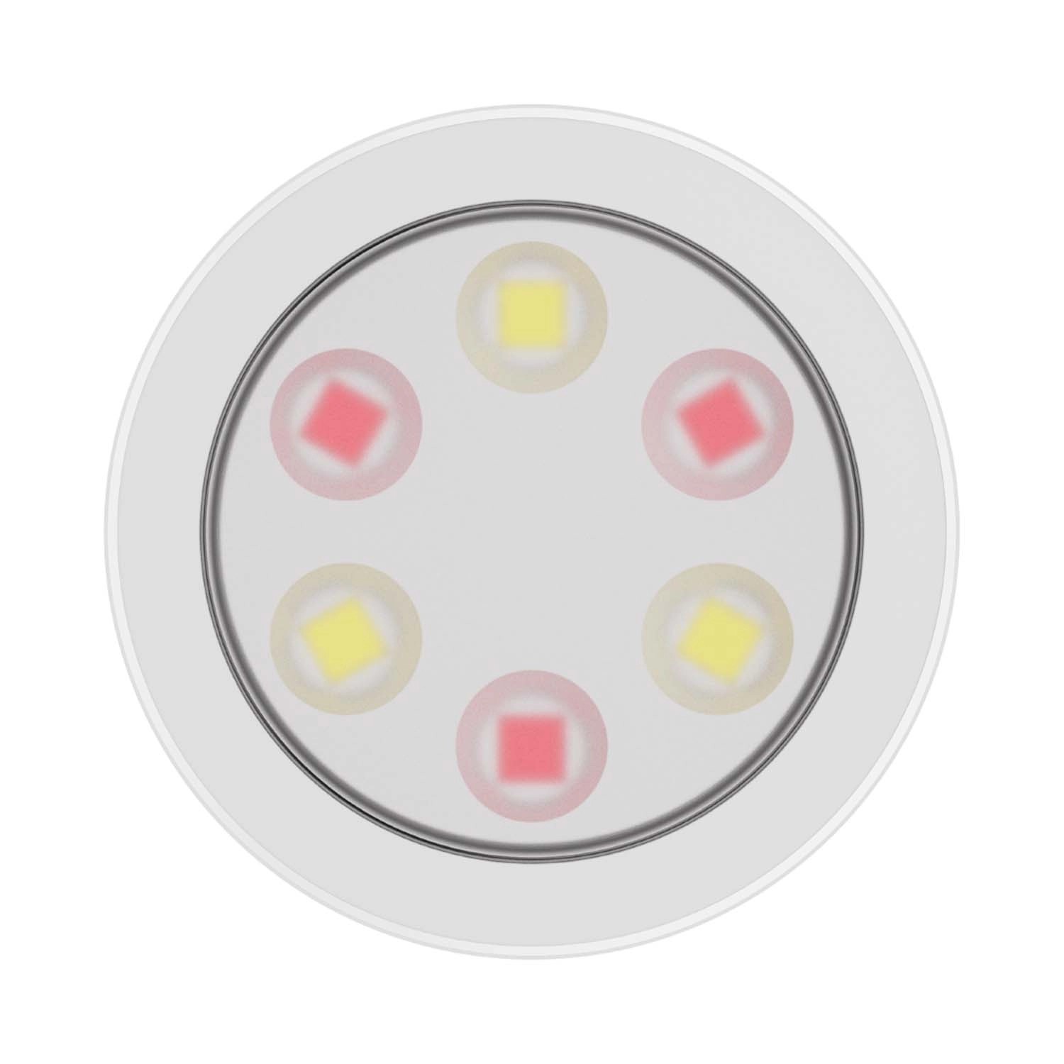 Eko-Light Lampka podszafkowa Jojo 0,6W RGB + 3000/6000K 30lm śr. 7,5 cm biała