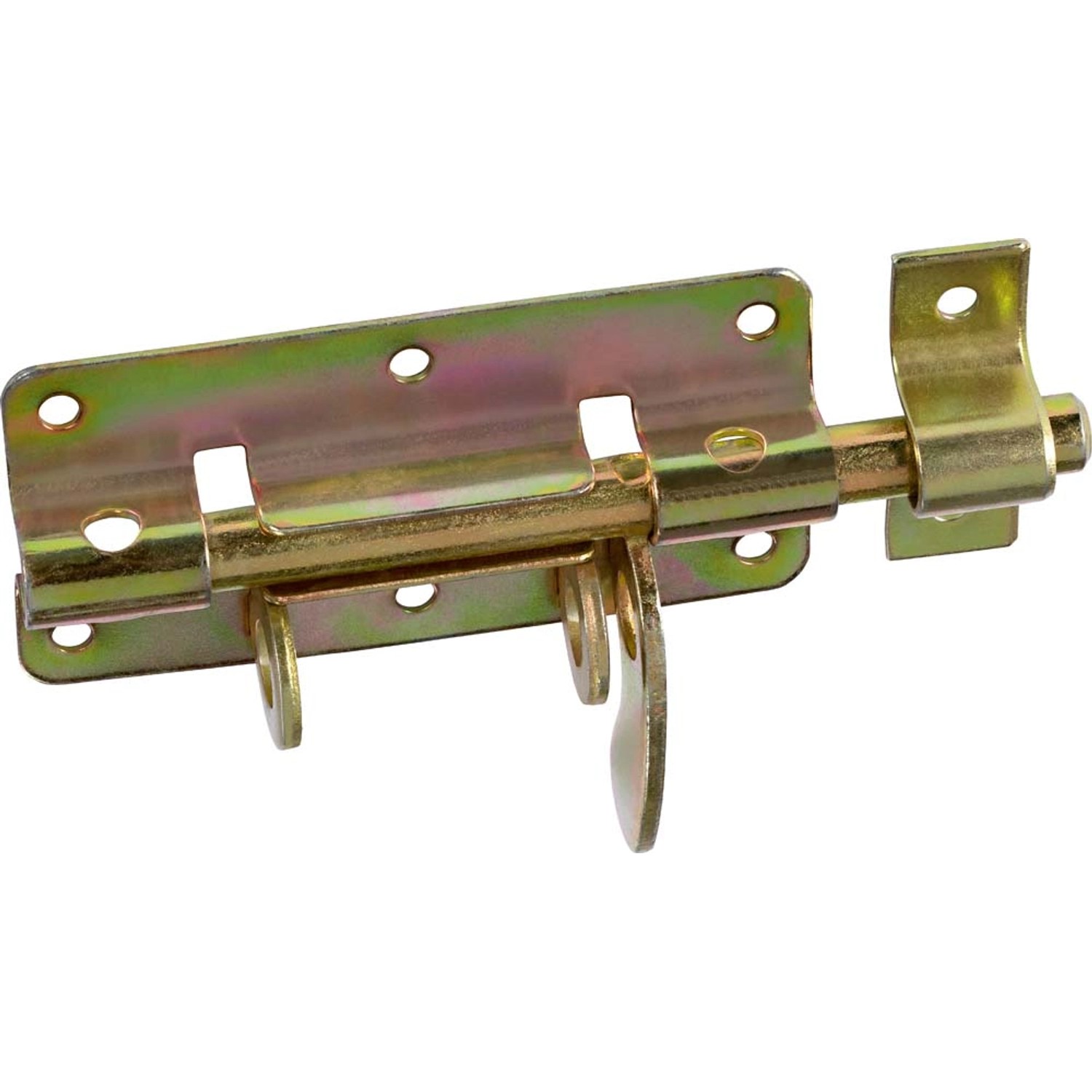 Zasuwa z ryglem okrągłym 100 mm x 48 mm ocynkowana na żółto