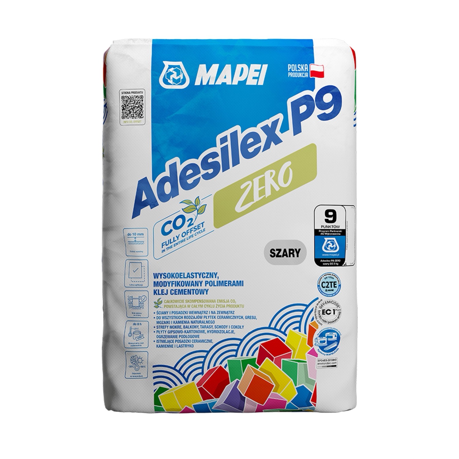 Mapei Zaprawa klejąca Adesilex P9 Zero szary 22.5 kg