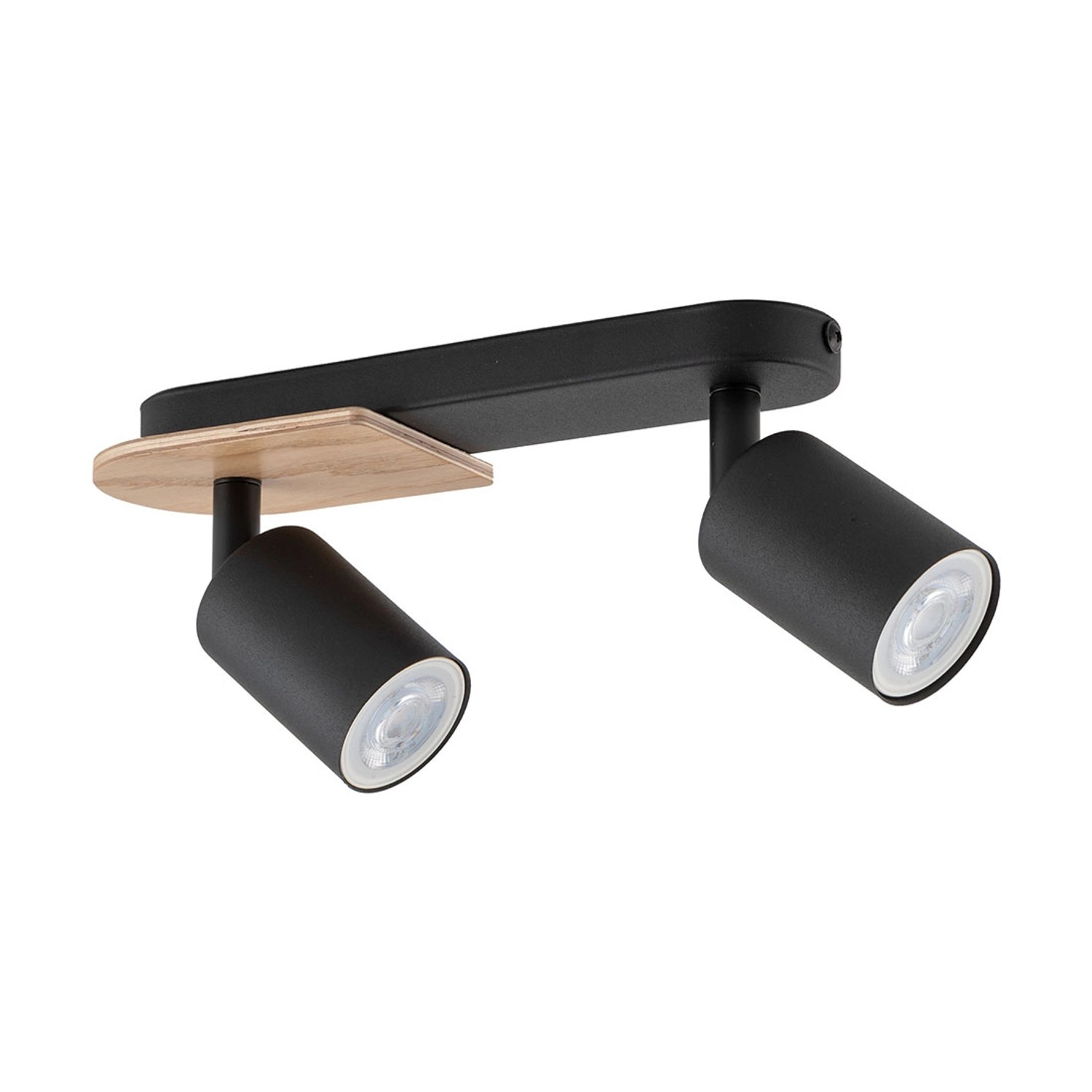 TK Lighting Listwa COVER 2 BLACK 2xGU10 10W