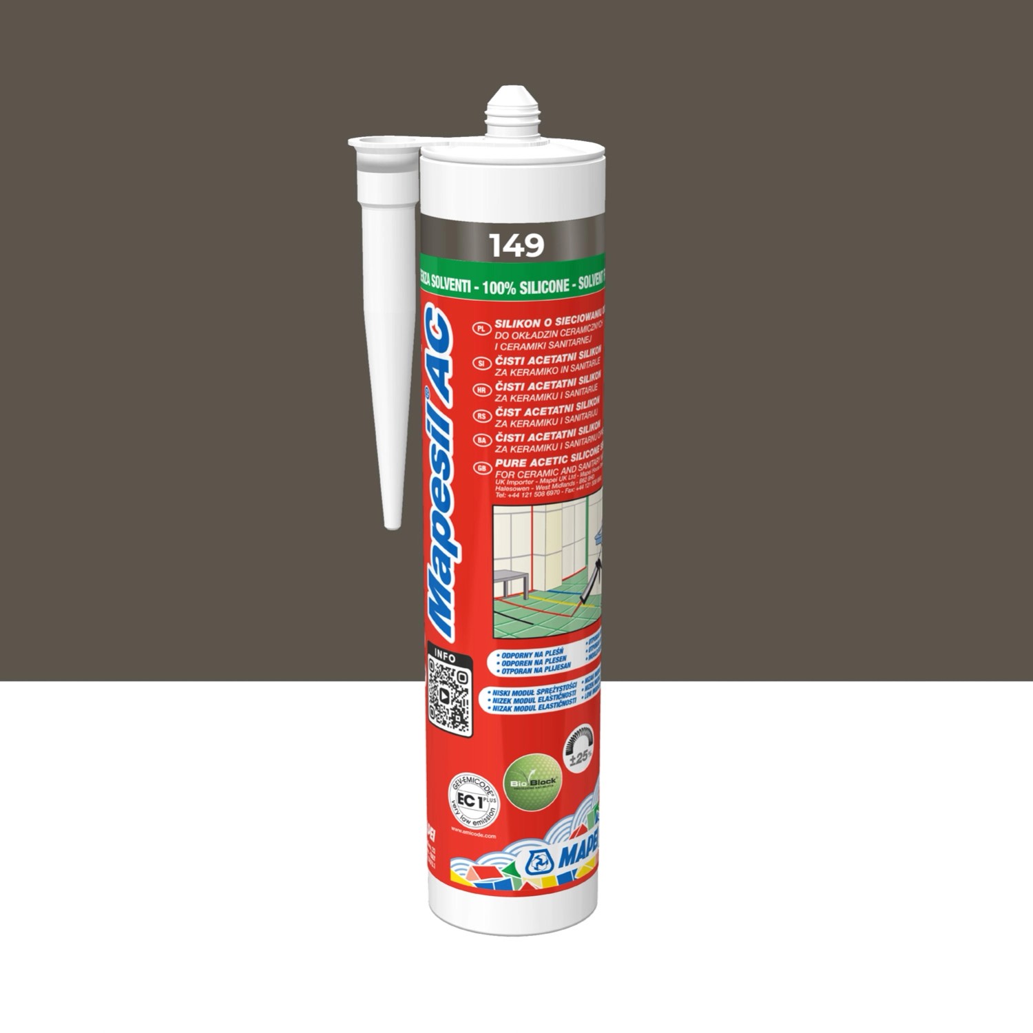 Mapei Silikon Mapesil AC 149 piasek wulkaniczny 310 ml