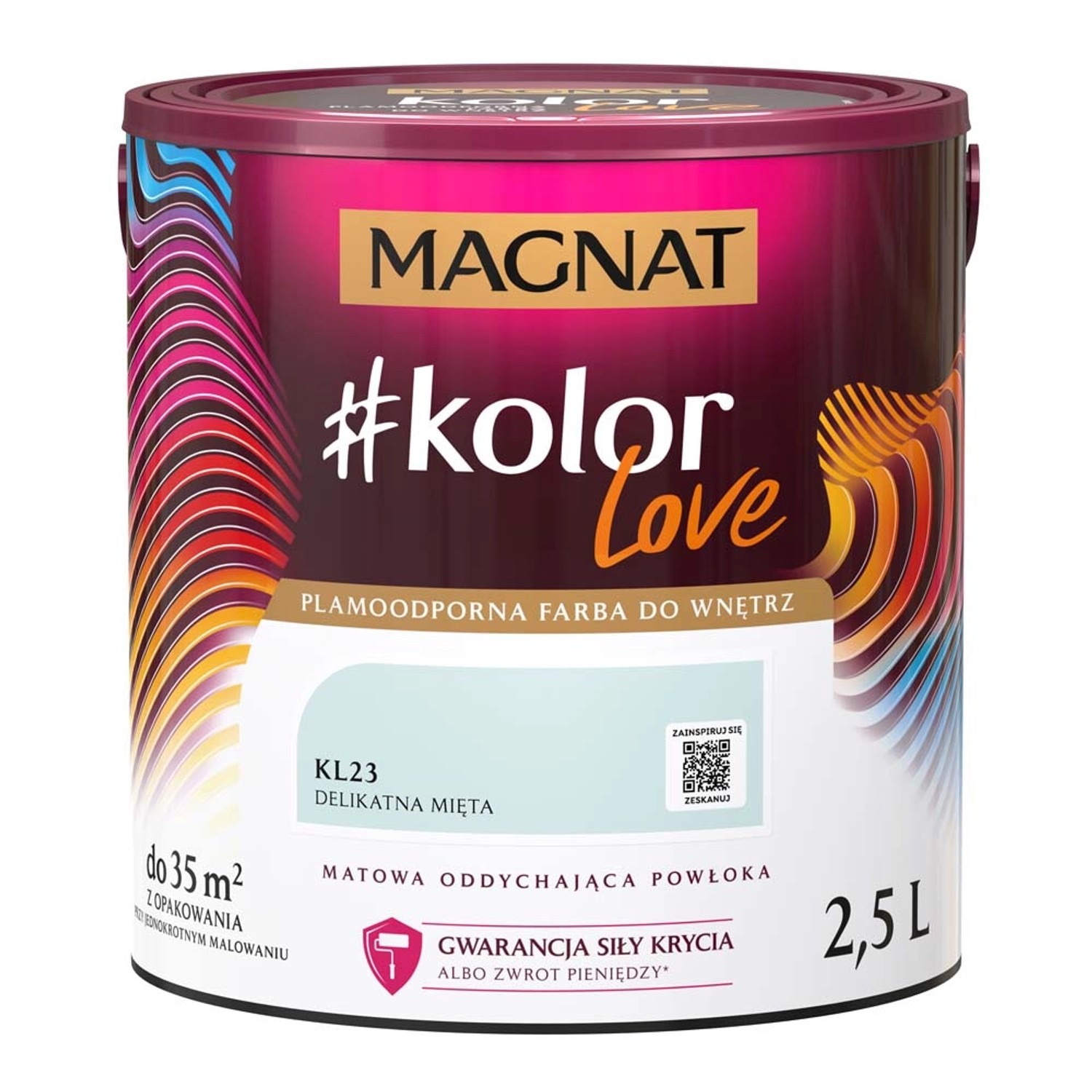 Farba Magnat KolorLove delikatna mięta 2,5 l