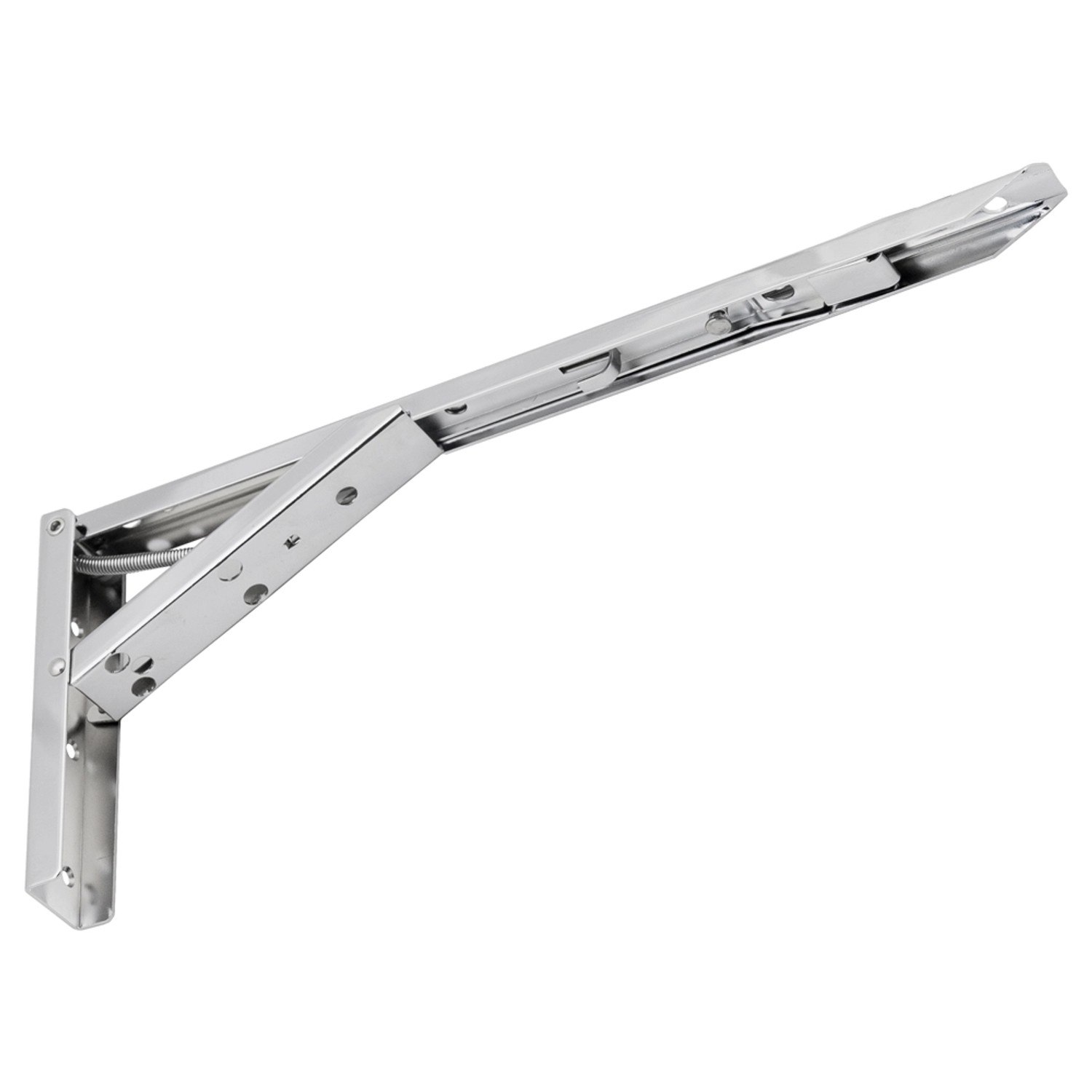 Domax Wspornik składany WSC 350 350 mm x 135 mm x 30 mm srebrny