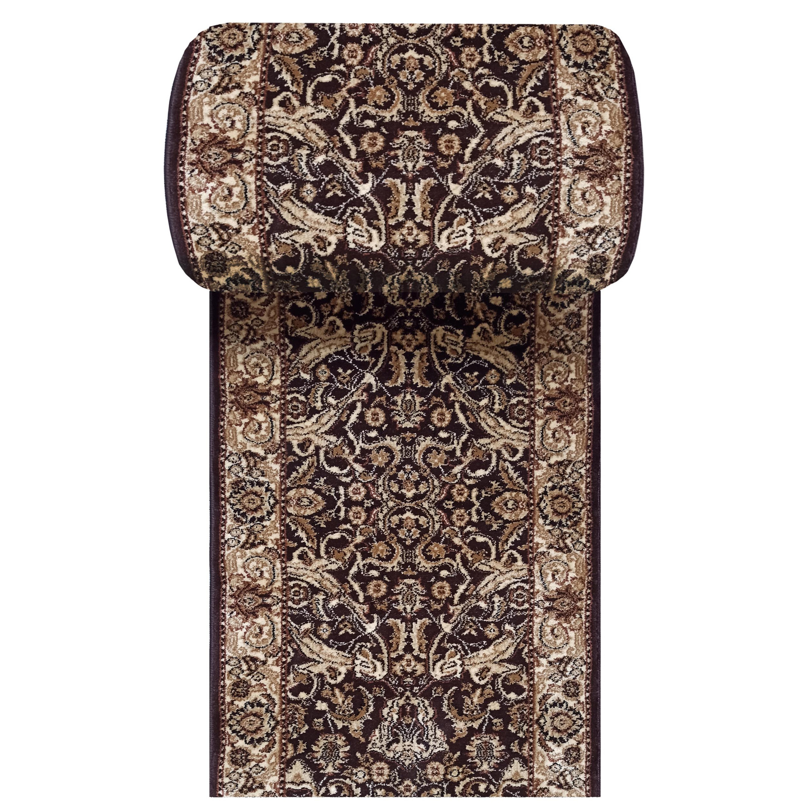 Chodnik Kashmir New 02 - brązowy - szerokość od 60 cm do 120 cm