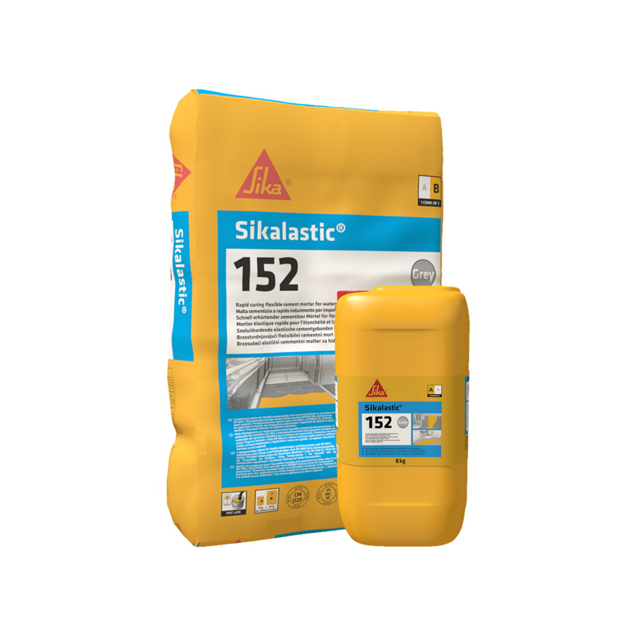SIKALASTIC 152 33KG HYDROIZOLACJA DWUSKŁADNIKOWA CEMENTOWA