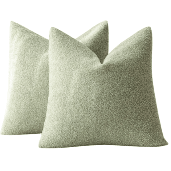 Pluszowa poszewka na poduszkę green NS - 45x45