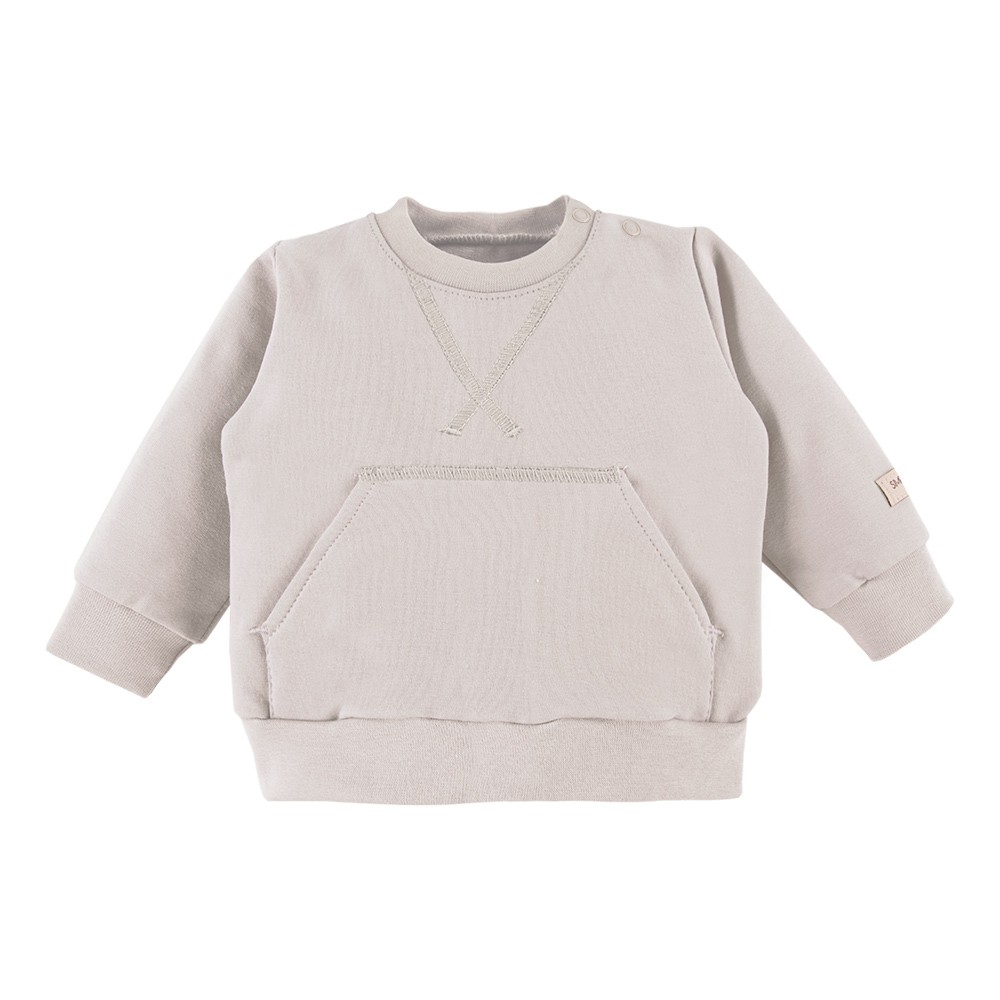 Bluza kangurka dziecięca beżowa EV