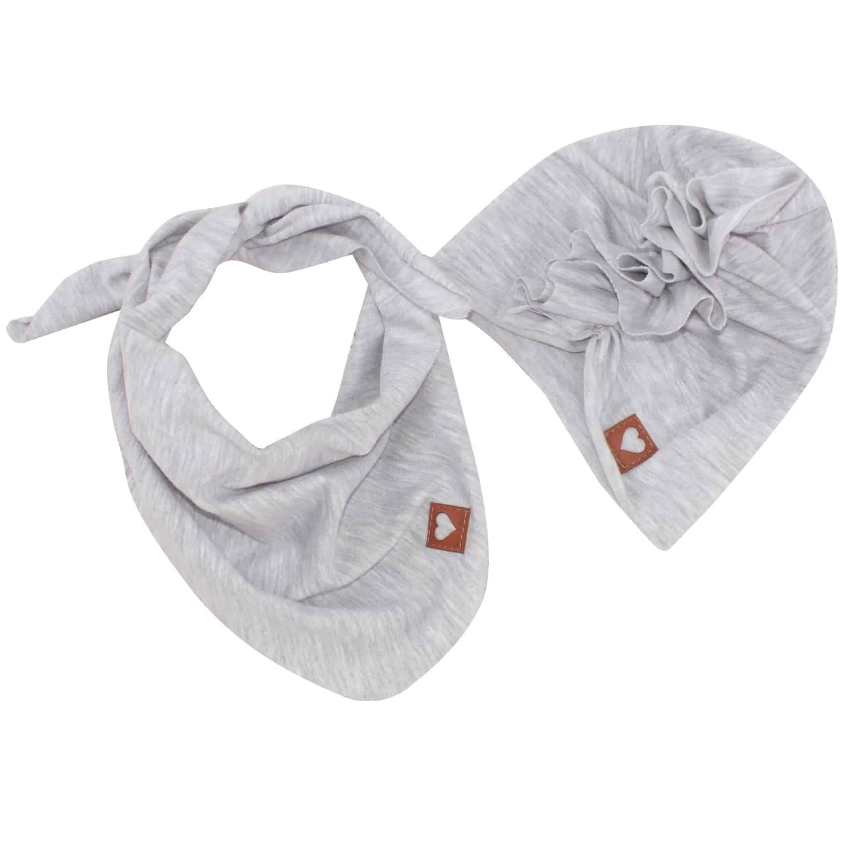 Czapka + turban szary ZZ