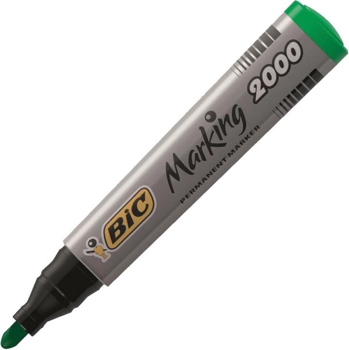 Marker permanentny Bic Marking 2000 ECOlutions, okrągła, 4.95mm, zielony