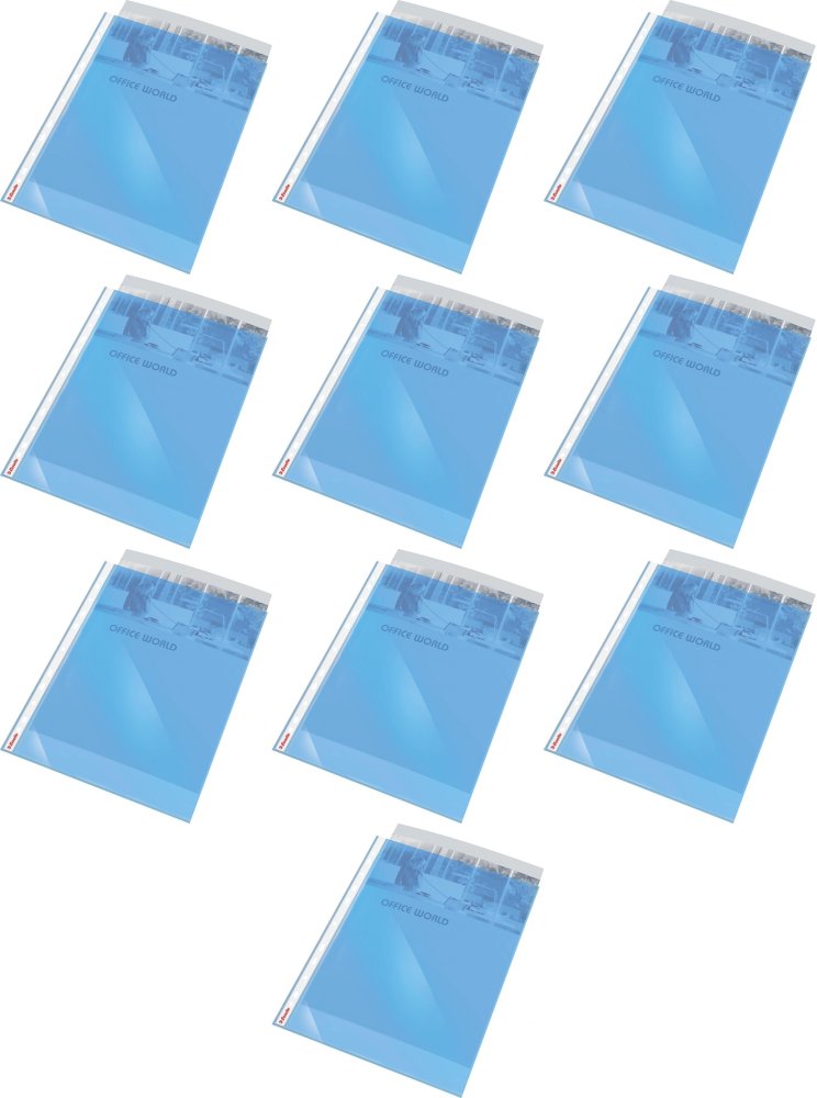 10x Koszulki krystaliczne Esselte, A4, 55μm, 10 sztuk, transparentny niebieski
