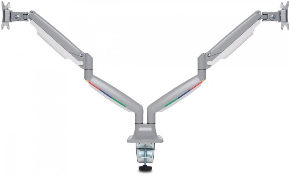 Outlet: USZKODZONE OPAKOWANIE Uchwyt na 2 monitory Kenisngton SmartFit One-Touch, szary