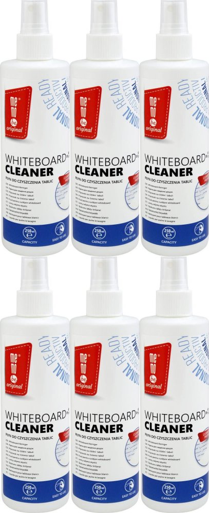 6x Płyn do czyszczenia tablic MemoBe, 250ml